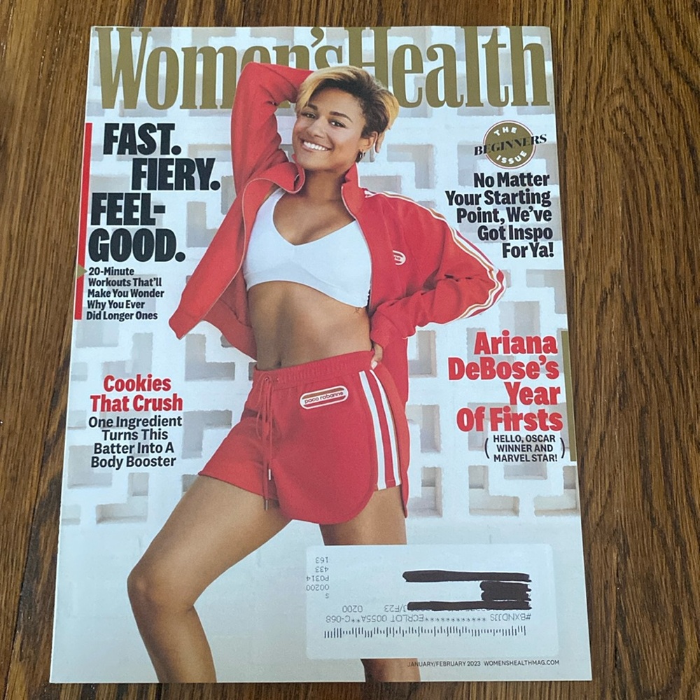 Women’s Health Magazine - Jan/Feb 2023 - Ariana DeBose    fitness diet magazines